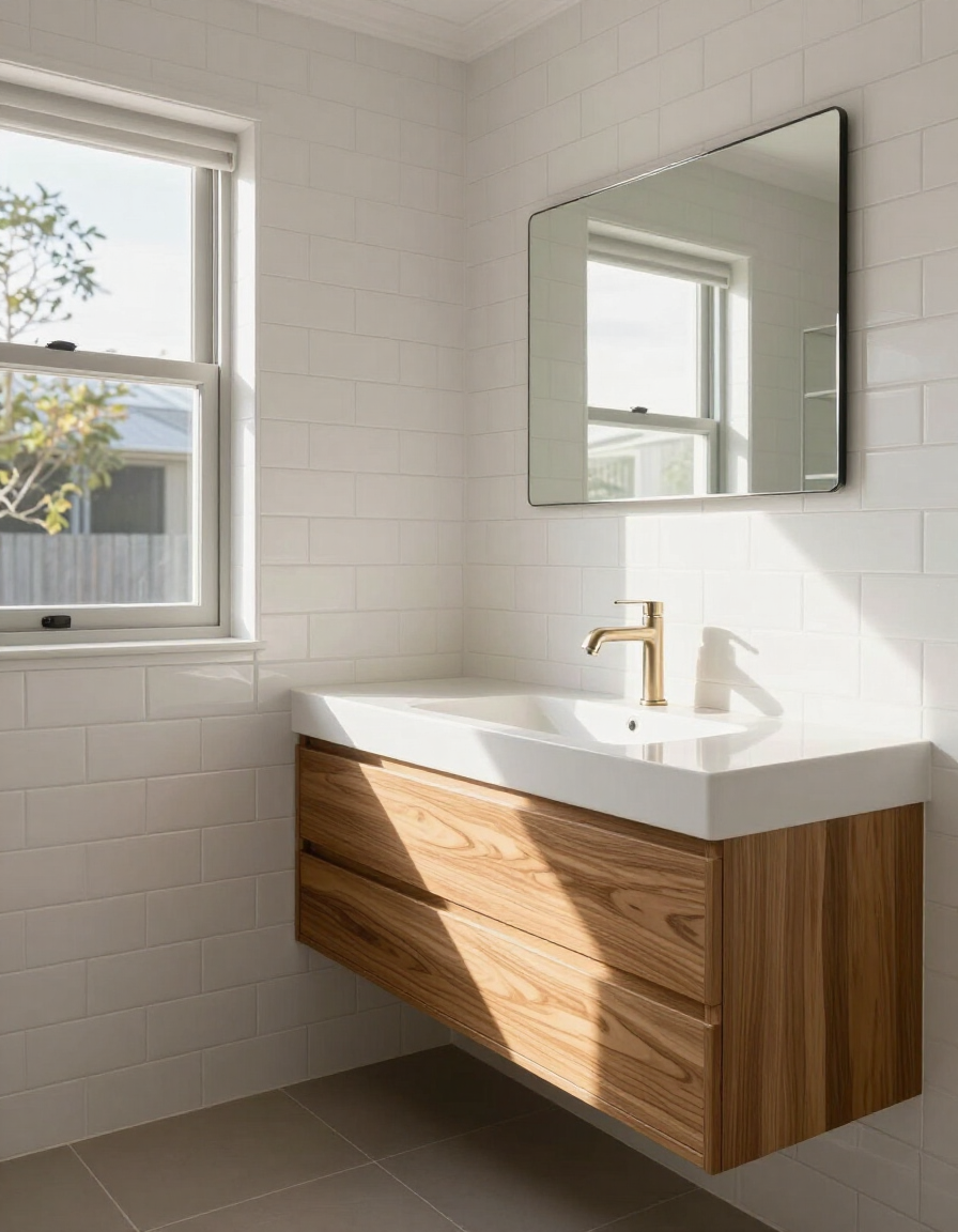 Renovated bathroom by Gawthorne Builders, Tamworth