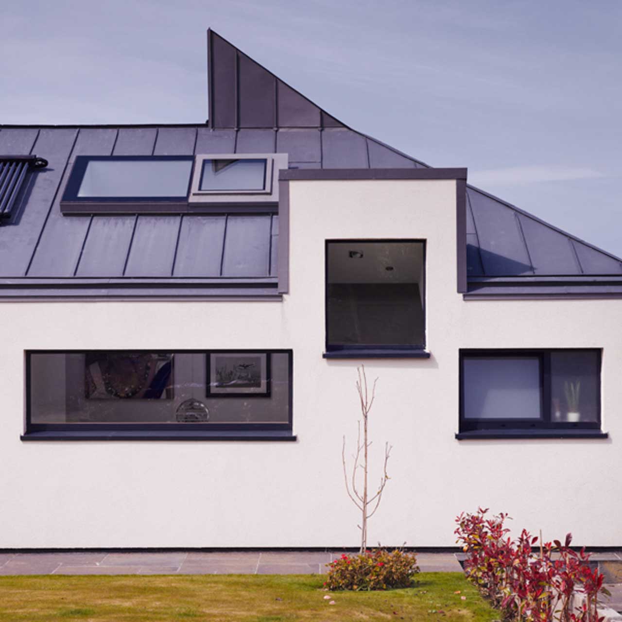 Exterior view of the Galtee Lodge designed by Dublin Design Studio