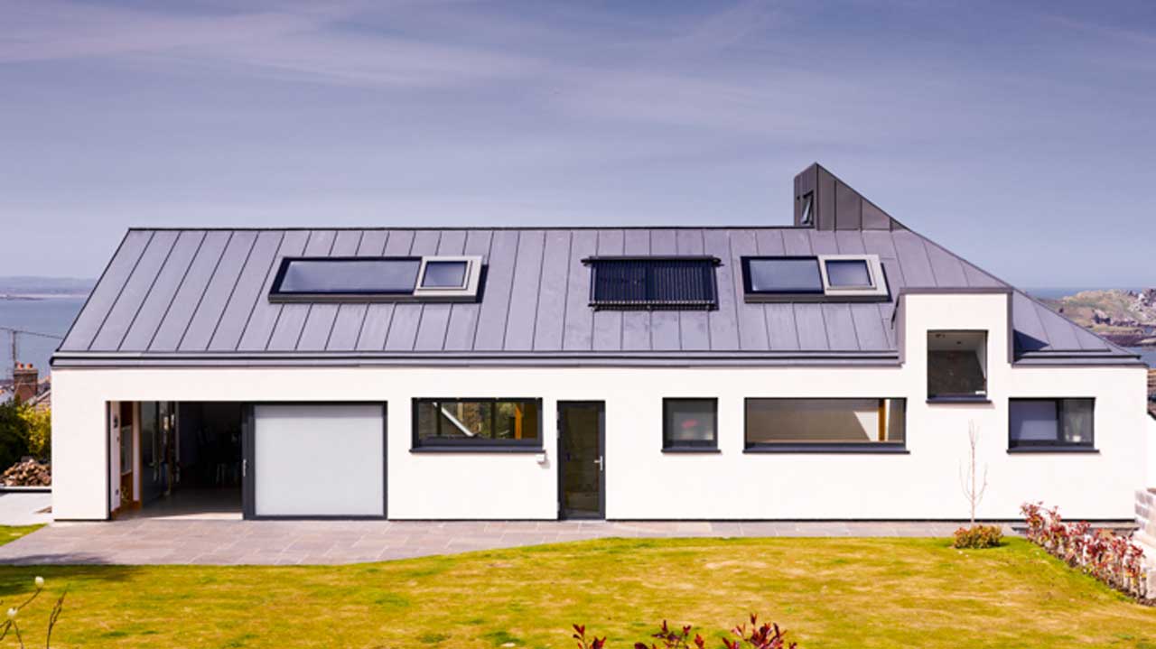 Exterior view of the Galtee Lodge designed by Dublin Design Studio