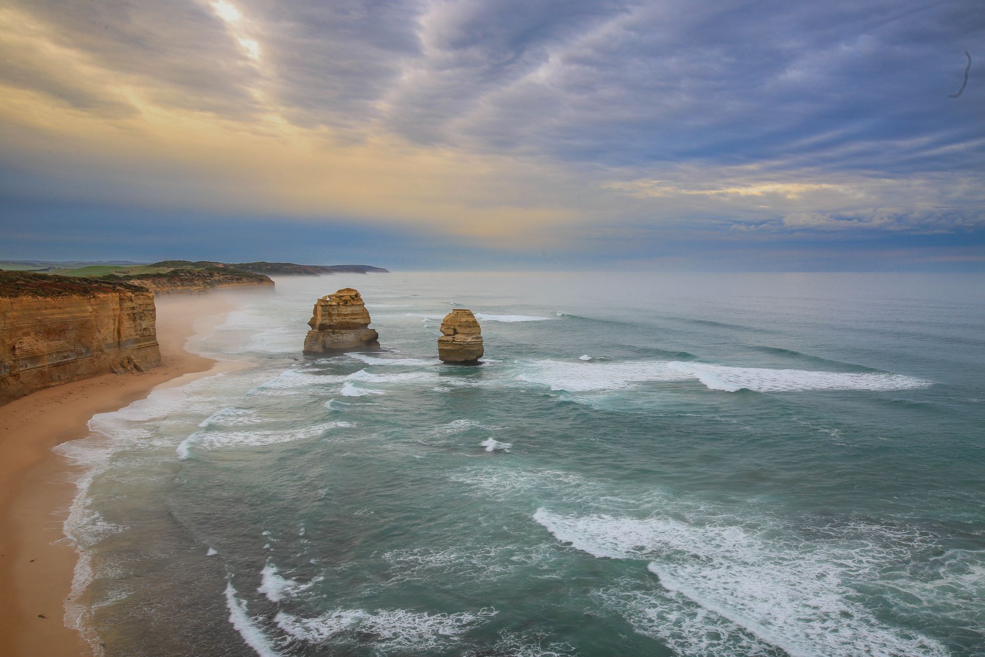 Docked White Ferries On A Calm Gray Bay Under A Cloudy Sky — Craig Stevens Photography in Pearl Beach, NSW