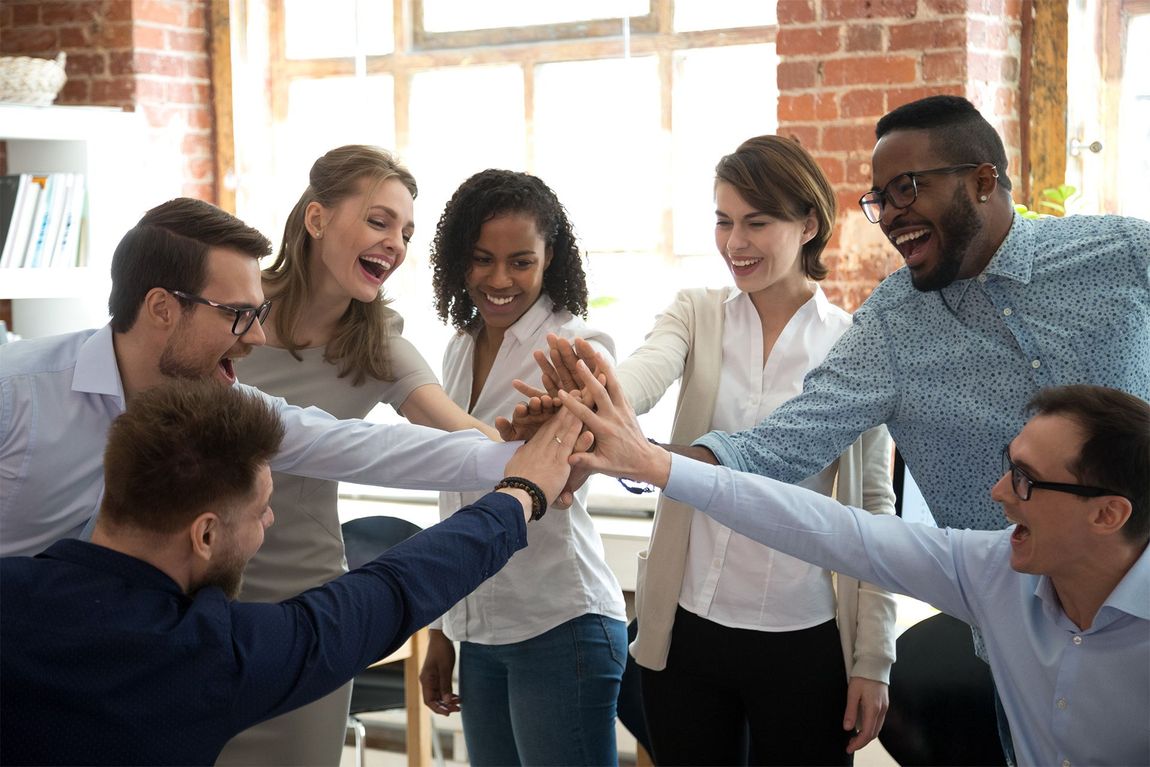 Happy Office Workers