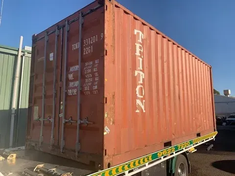A Large Brown Container on a Truck — Northam, WA — Northam Towing