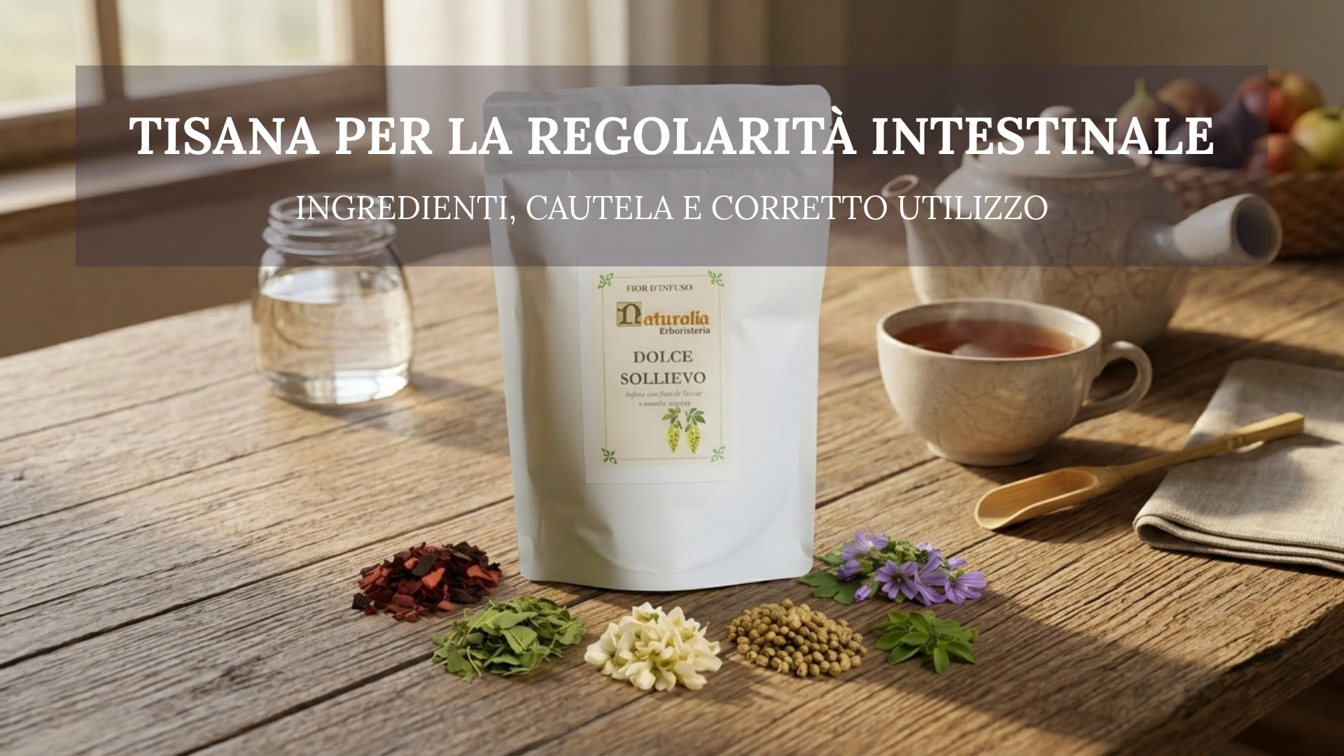 Tisana Lassativa Dolce Sollievo con Senna, Frangula, Malva e Fiori di Acacia