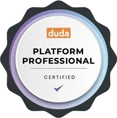 A badge that says platform professional certified on it.