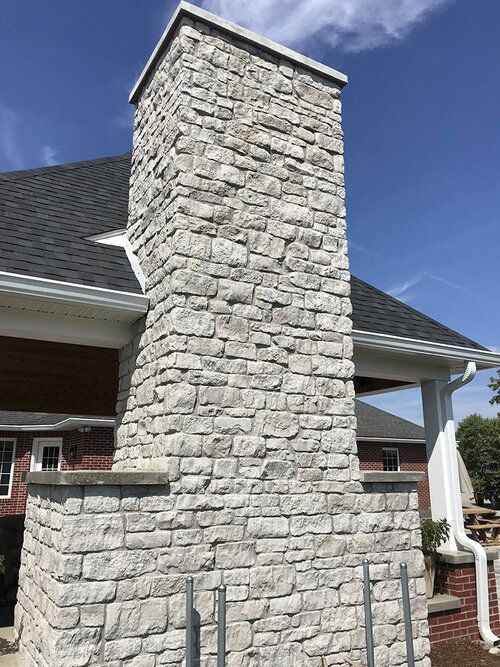 Chimney made of bricks — Jasper, IA — Dubois Co. Block & Brick Inc.