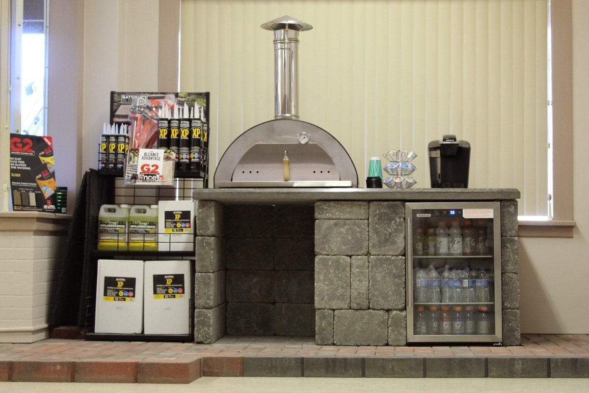 Mini refrigerator — Jasper, IA — Dubois Co. Block & Brick Inc.