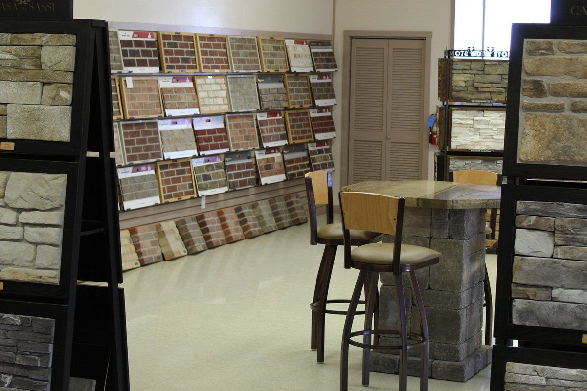 Different bricks displayed — Jasper, IA — Dubois Co. Block & Brick Inc.