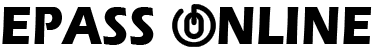 Een zwart-wit logo voor epass online
