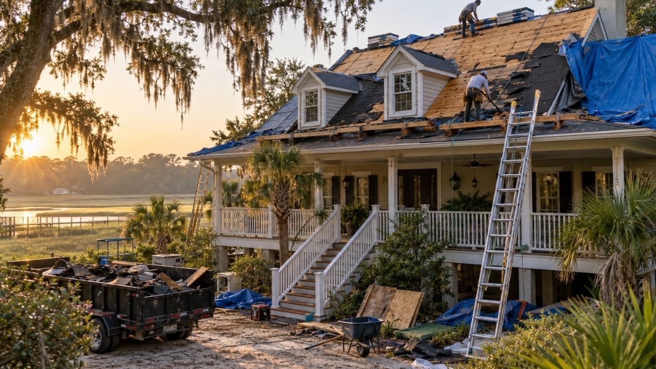 SC Roofing Insurance for Open-Roof Water Damage