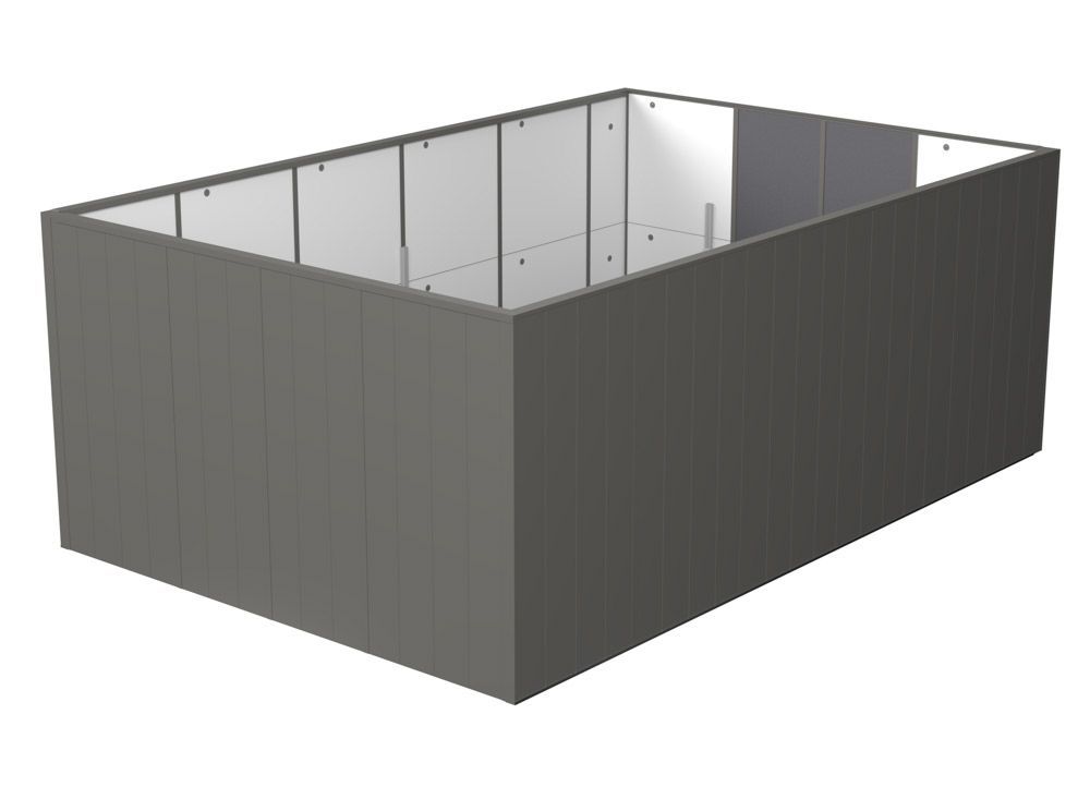 Acoustic screens and plant decks for HVAc
