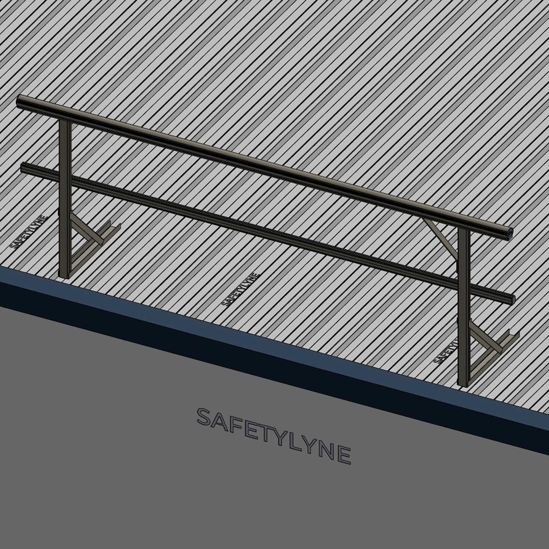 Gueard rails for roof safety