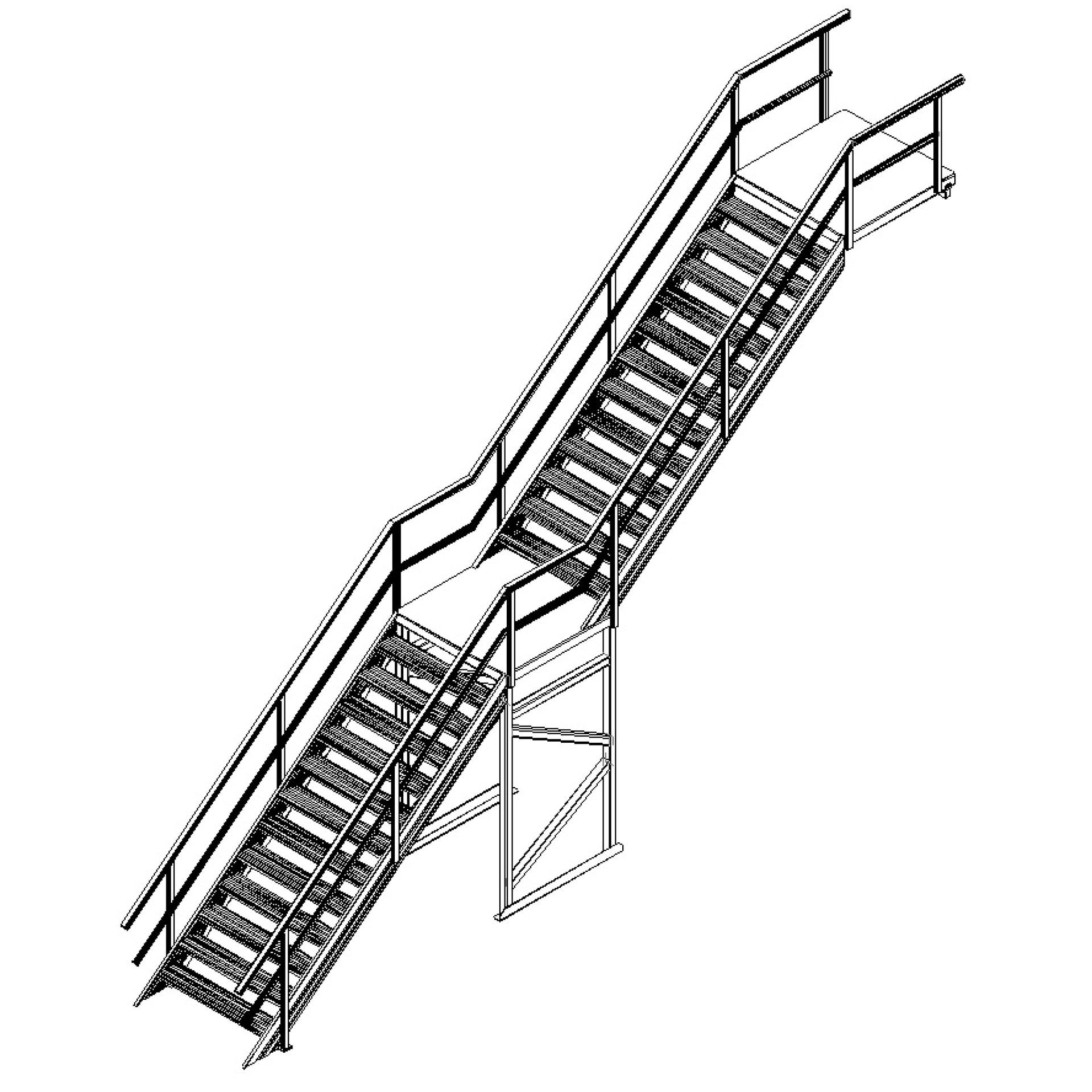 Custom Structural Aluminium Access Stairs
