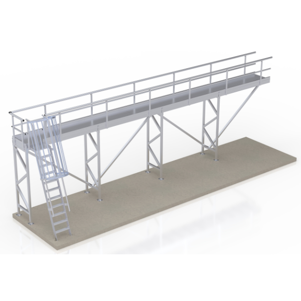 elevated platform bridge for warehouse