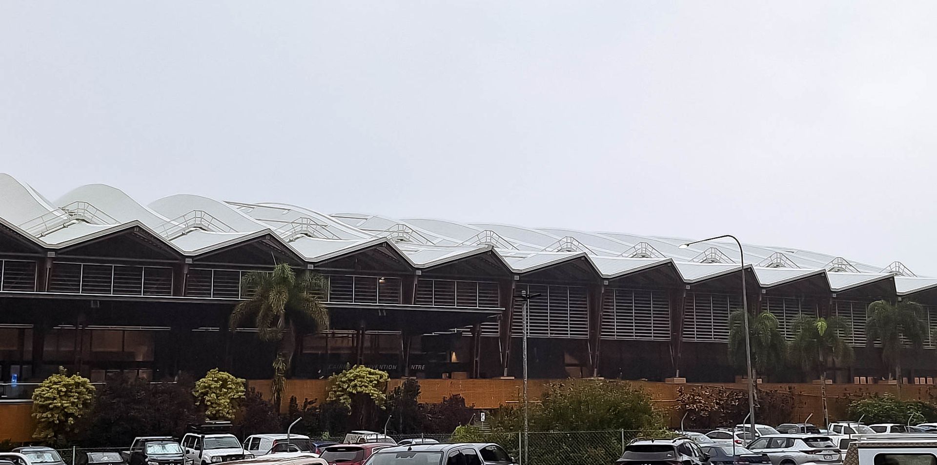 Foldable guardrails for gutter cleaning access - project example Cairns