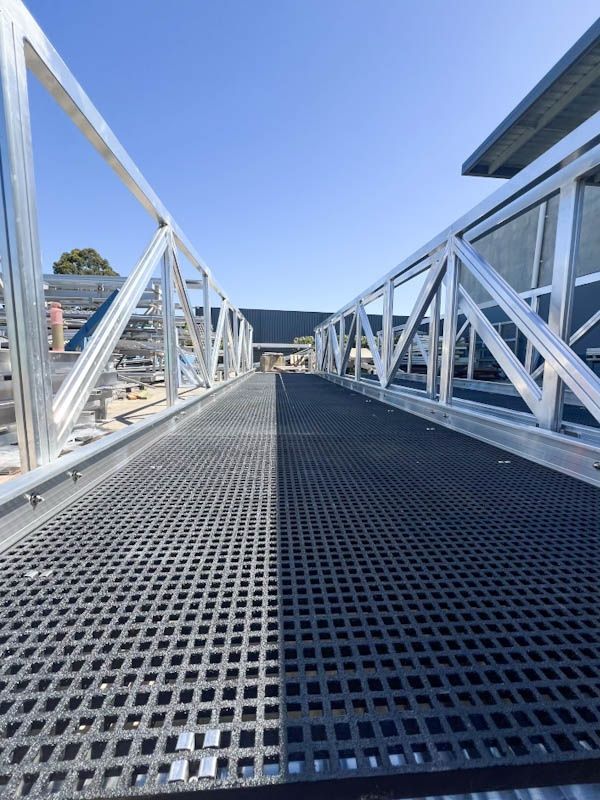 Grated walkways manufacturing and installation Australia