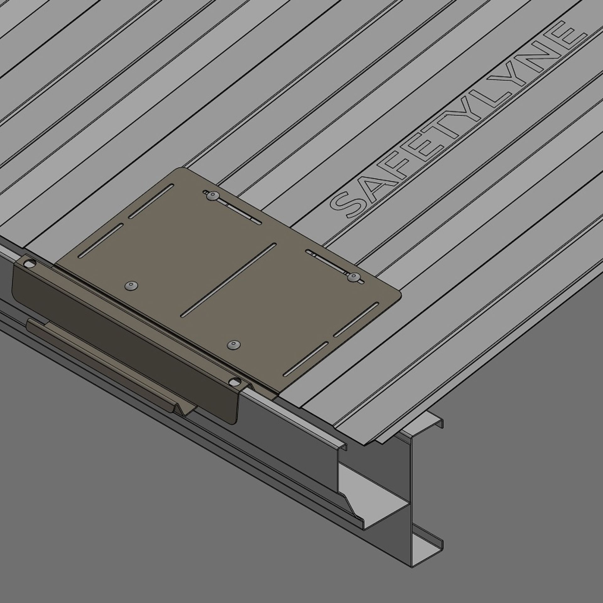 Ladder bracket roof installation