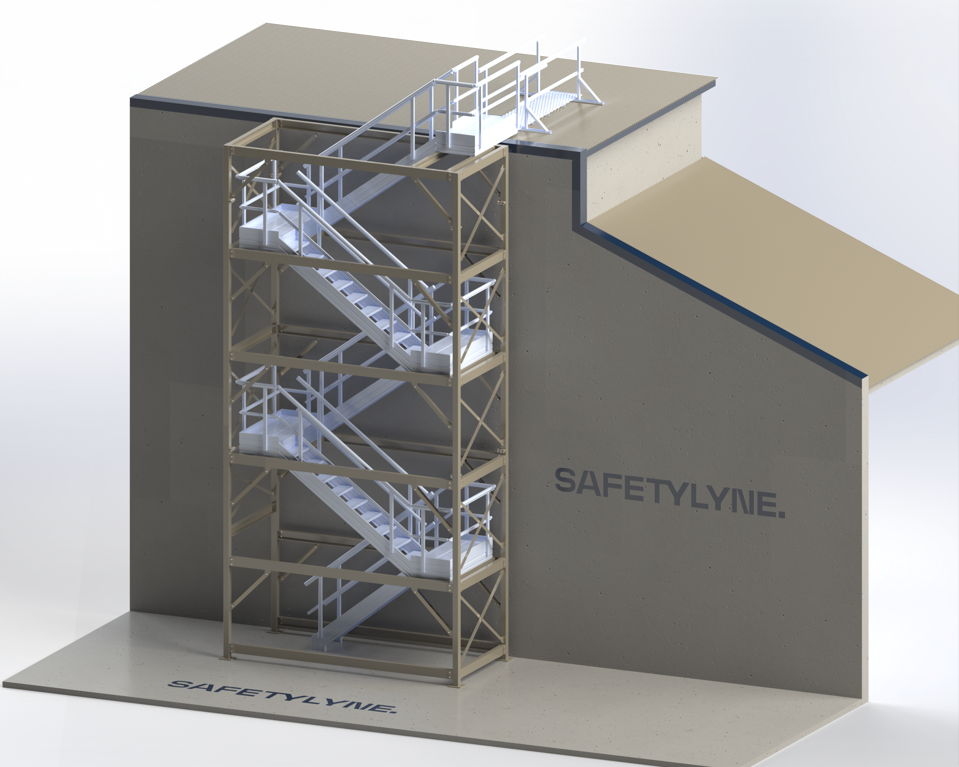 Stair Tower For Building Design