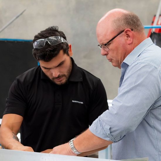 Safetylyne collaboration, teamwork, roof safety and maintenance access solutions