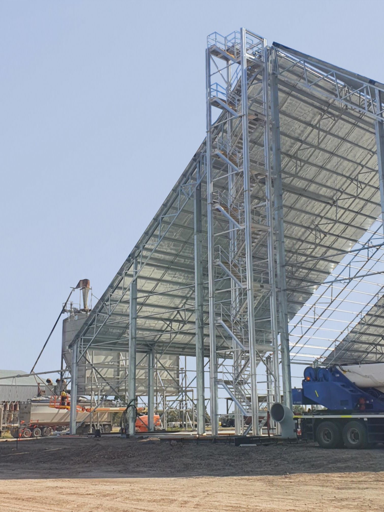 Custom Stiar tower designed for agricultural facility
