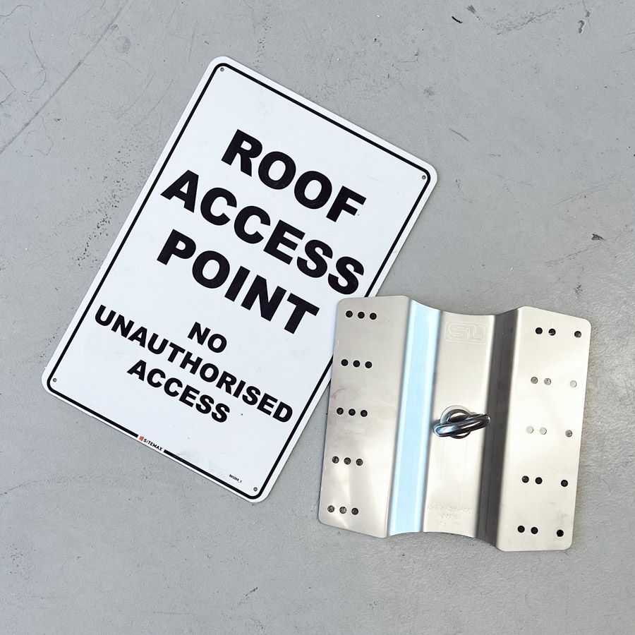 Roof safety Signage
