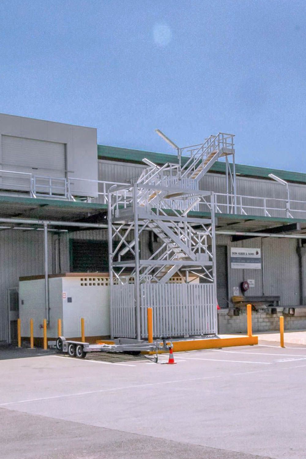warehouse stair tower