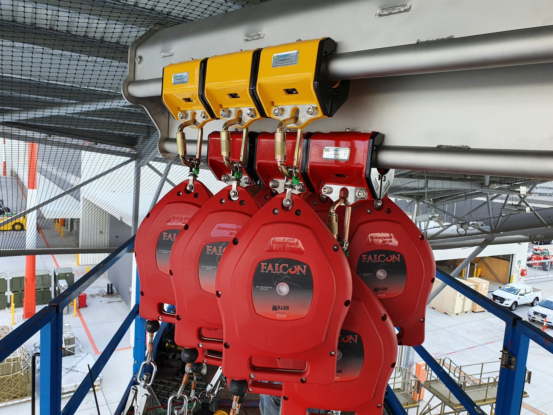 Self-Retracting Lifeline Within A Height Safety System