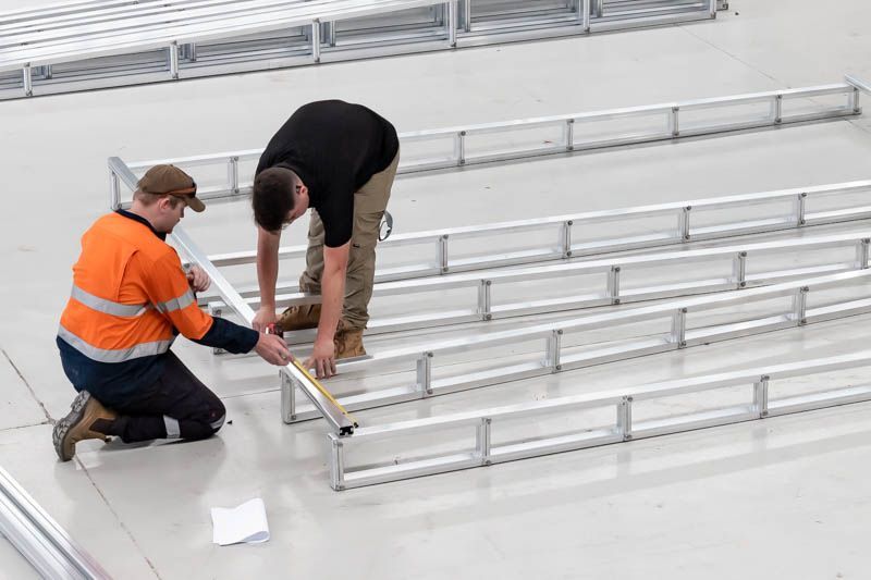 Aluminium plant deck installation and assembly in Australia