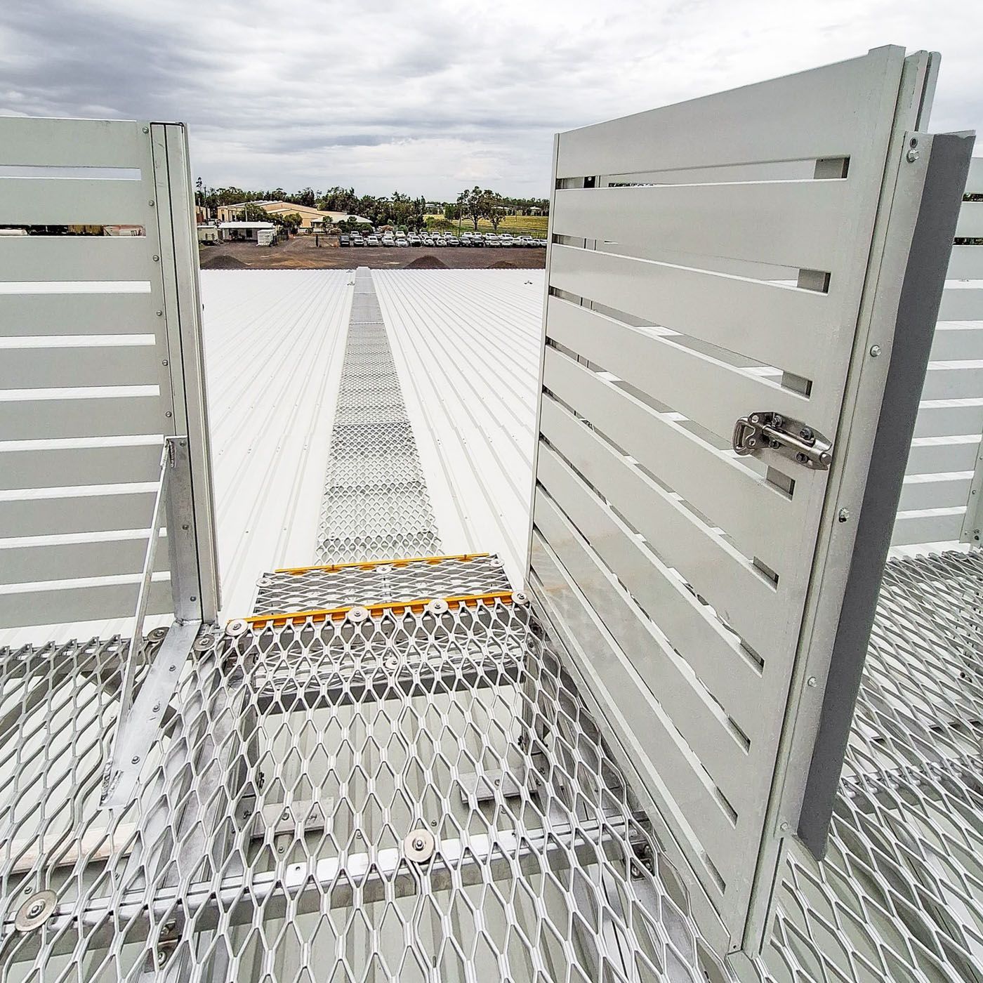 HVAC Plant decks with doors. plant decks design and installation 