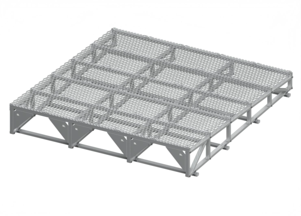 Mesh roof platform for cooling equipment manufacturer Australia
