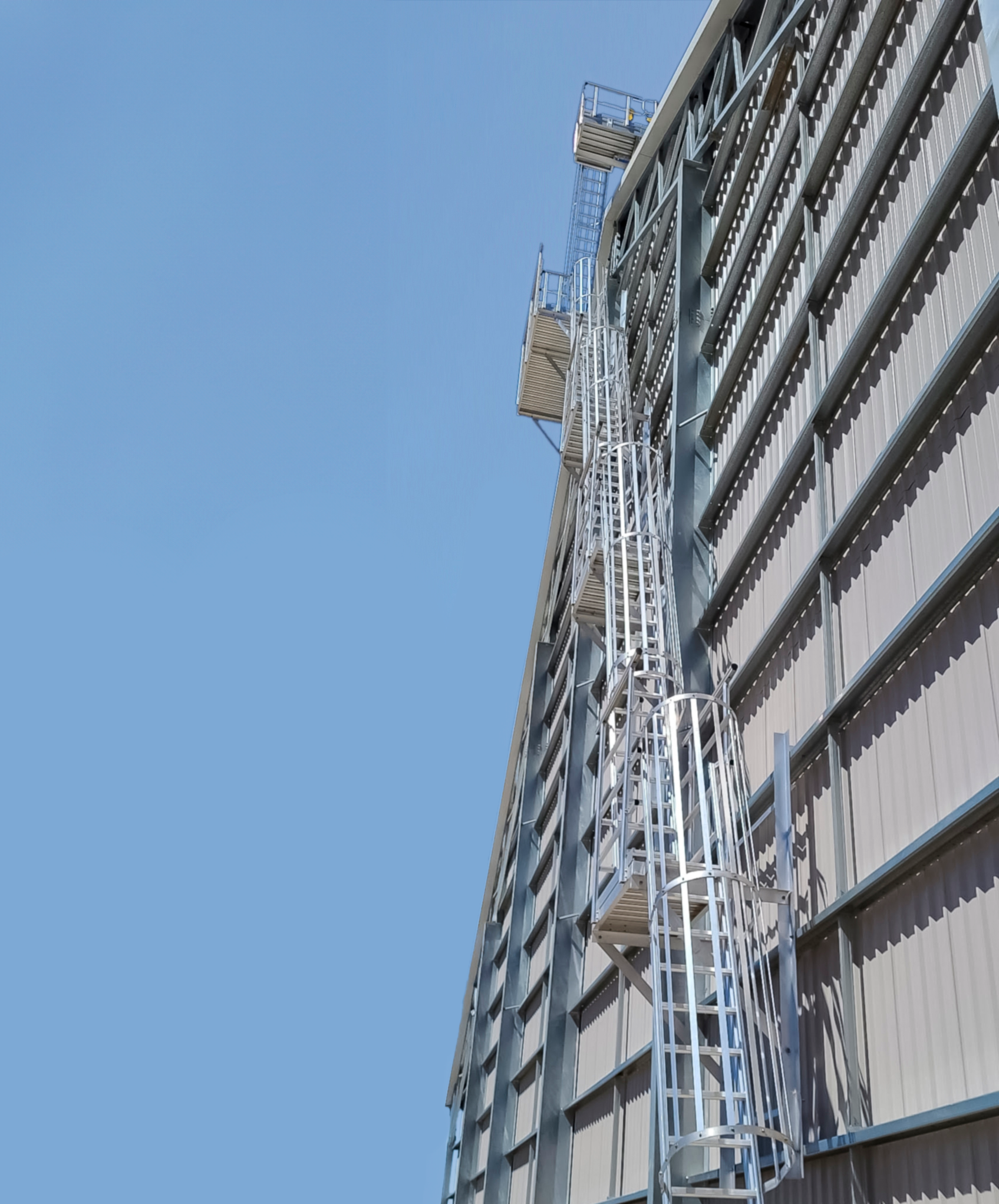rung ladder system for roof access