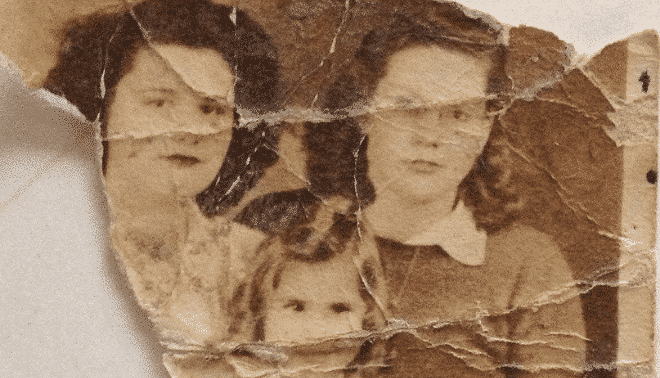 Damaged Faded Photograph