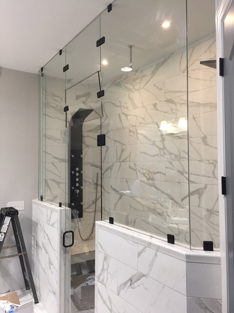 Shower Glass Door Installation — Savannah, GA — Jack Ricks Glass Company Shower Glass Door Installation — Savannah, GA — Jack Ricks Glass Company