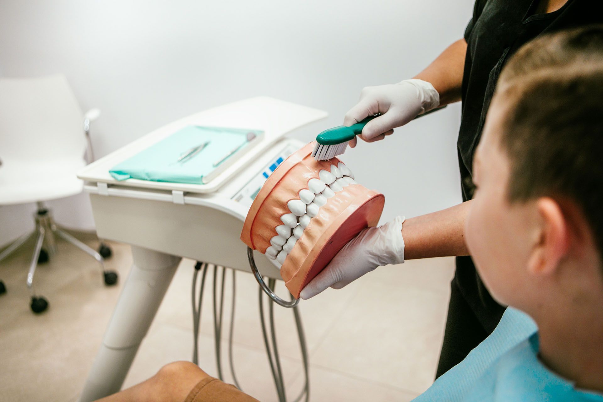 Boy at Dentist's Office — Mandeville, LA — Northshore Pediatric Dentistry Boy at Dentist's Office — Mandeville, LA — Northshore Pediatric Dentistry