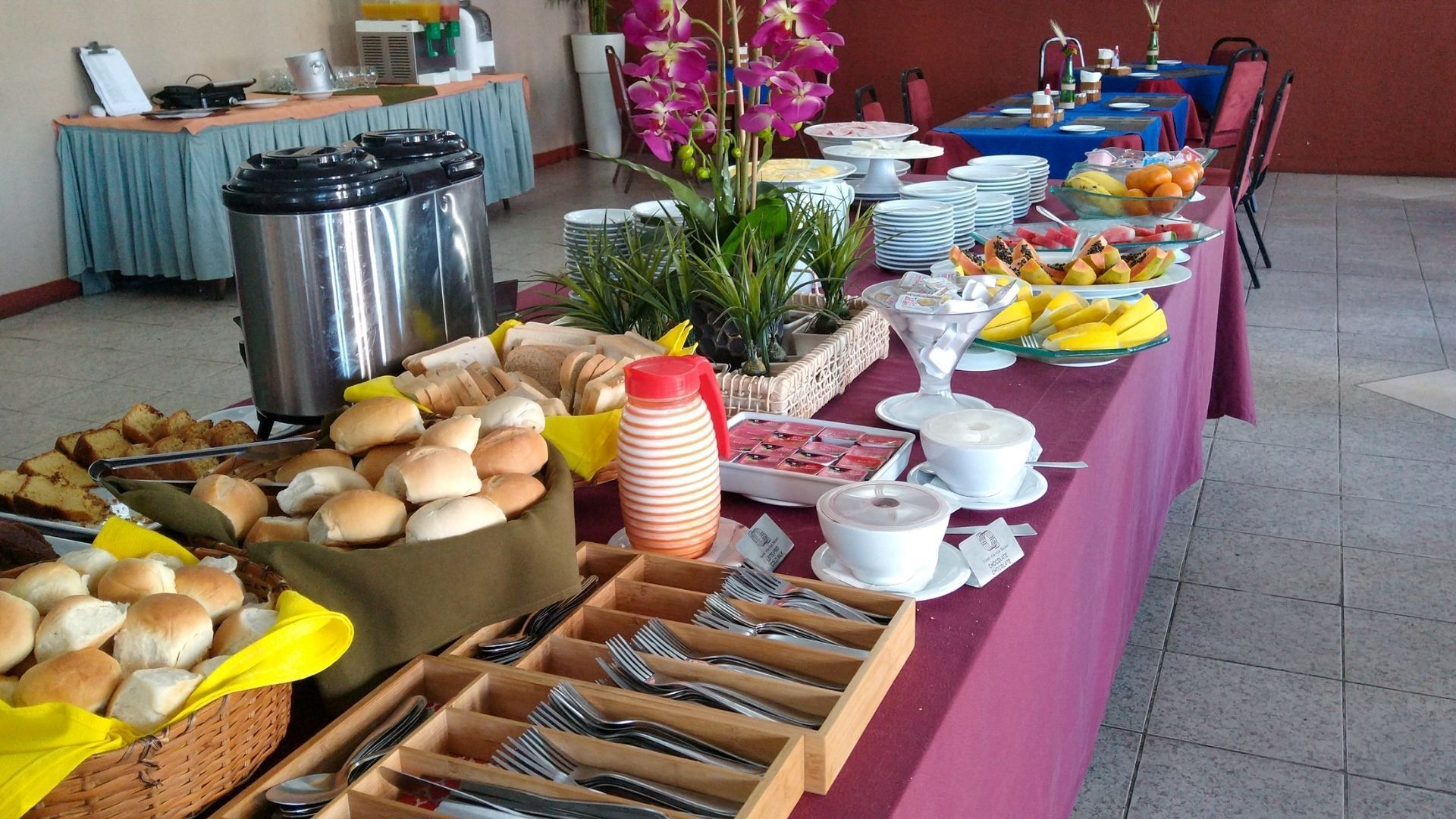 Mesa do café da manhã