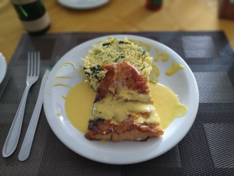 Prato de salmão