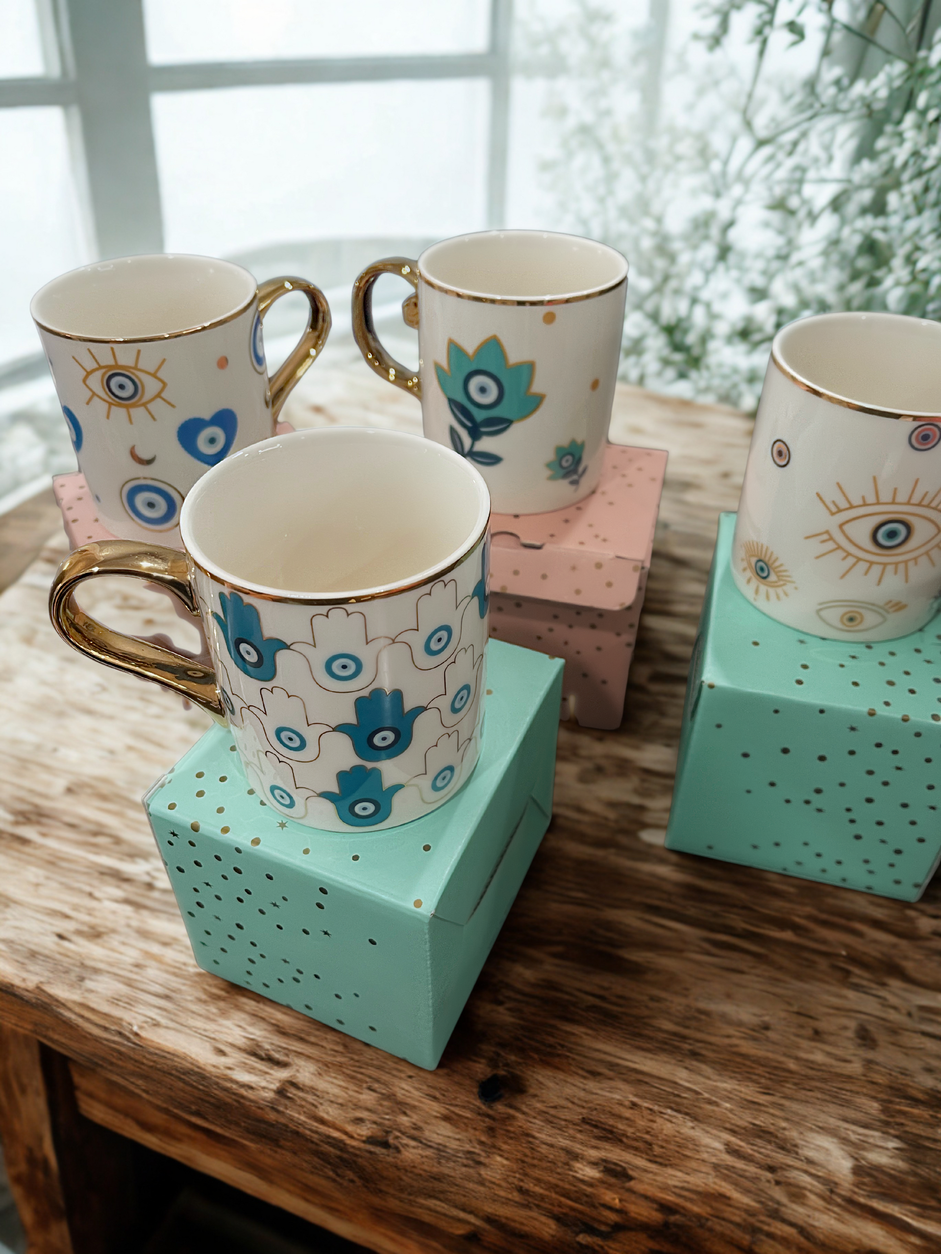 Evil Eye Ceramic Mug 10 oz