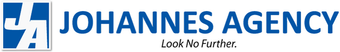 Johannes Agency logo with blue icon and text, plus slogan “Look No Further.”