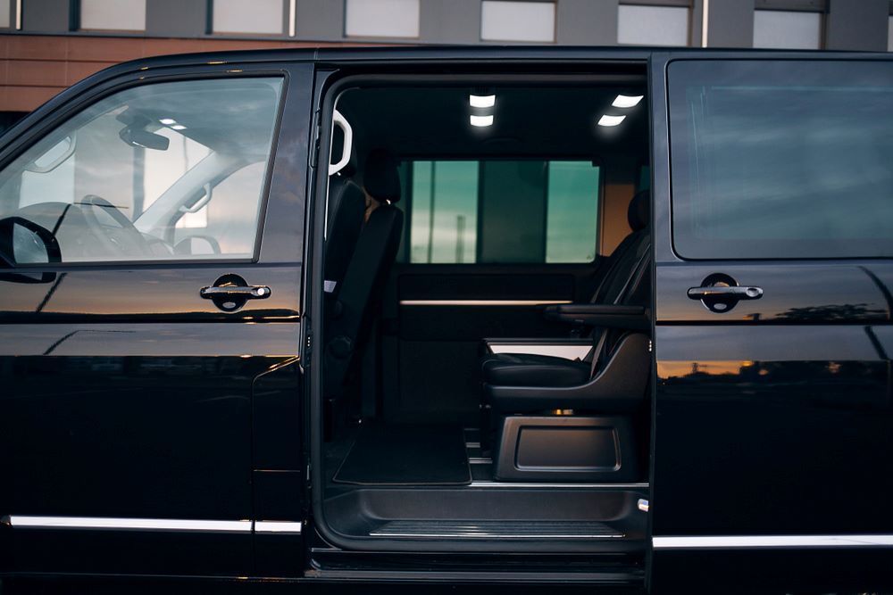 A Black Van With the Door Open — A1 CarGlass In Noosaville, QLD