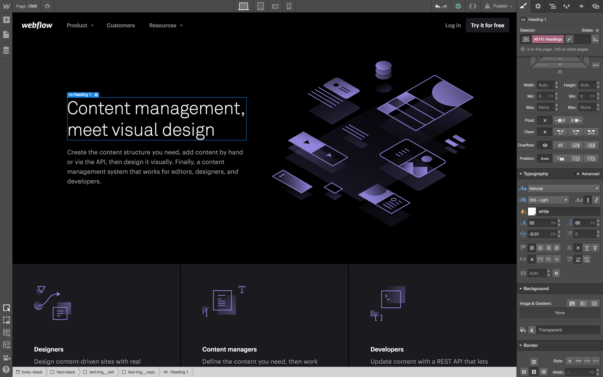 Webflow CMS