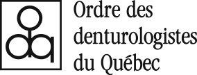 Un logo noir et blanc pour l'ordre des denturologistes du québec