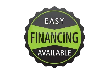 Black and green badge reading “Easy Financing Available”