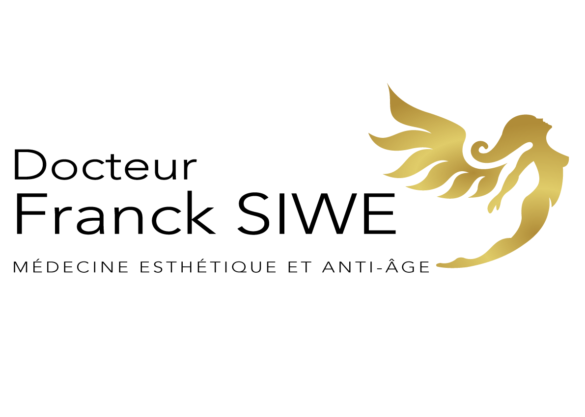 Un logo pour le docteur franck siwe montre une femme avec des ailes