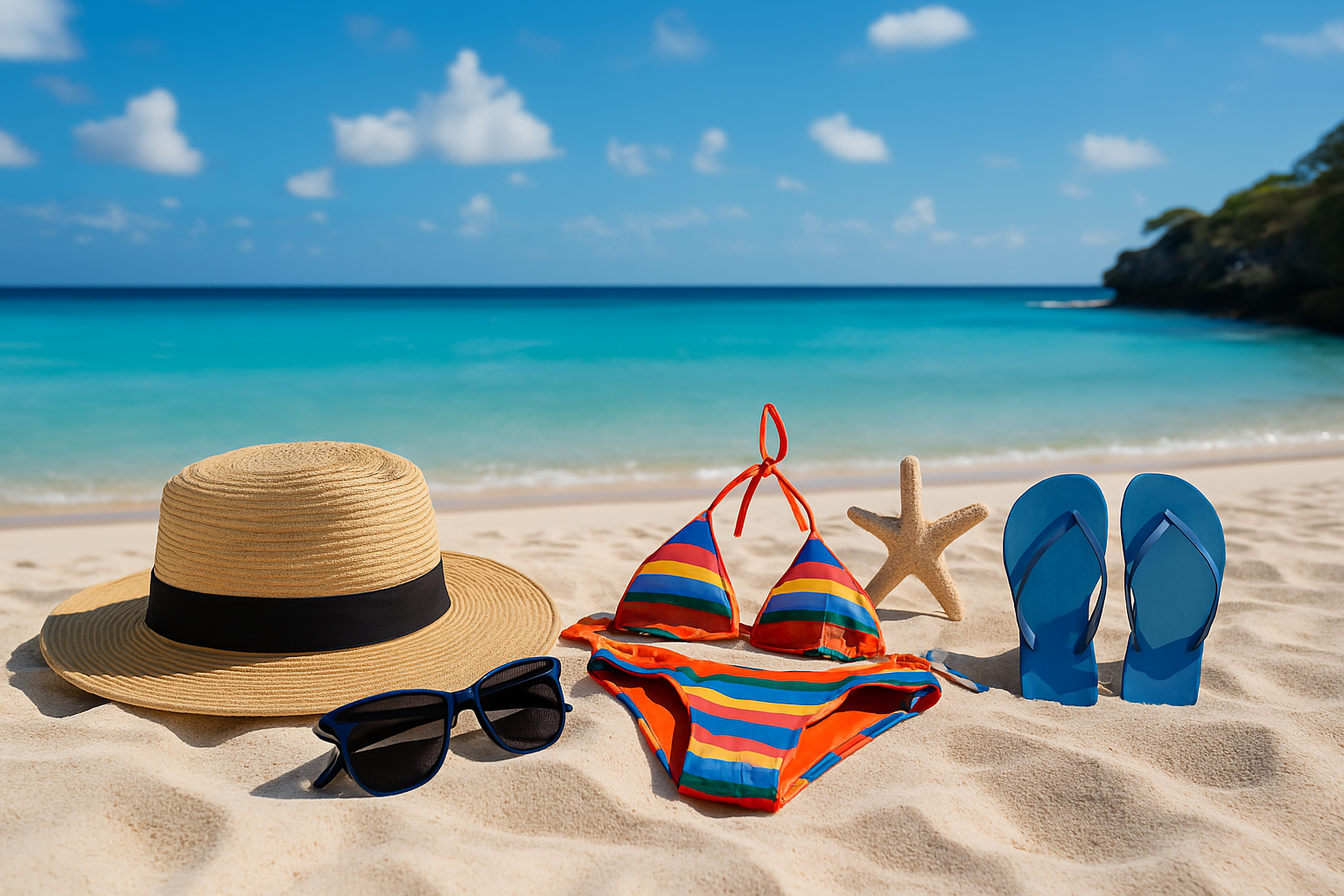 Curacao op het strand
