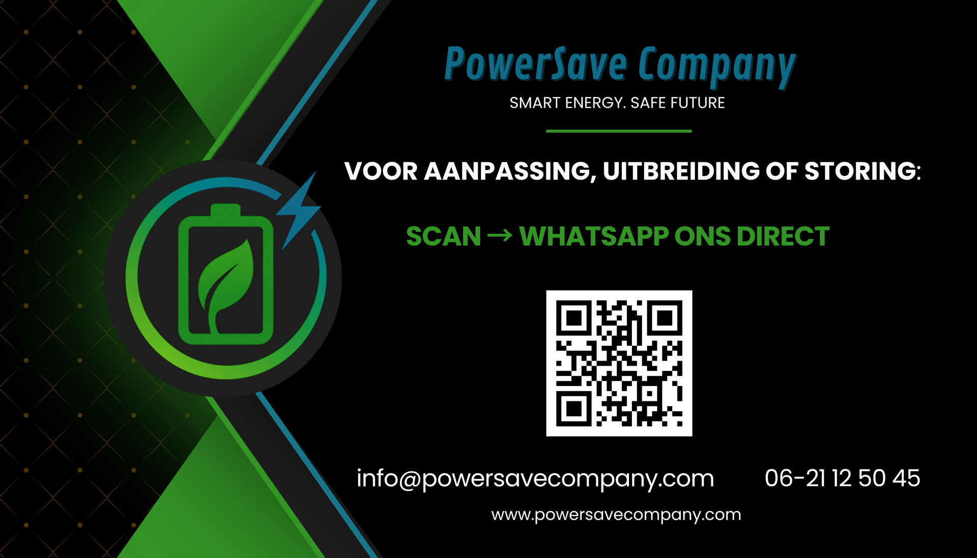 PowerSave Company Storingsdienst elektriciën elektrotechniek