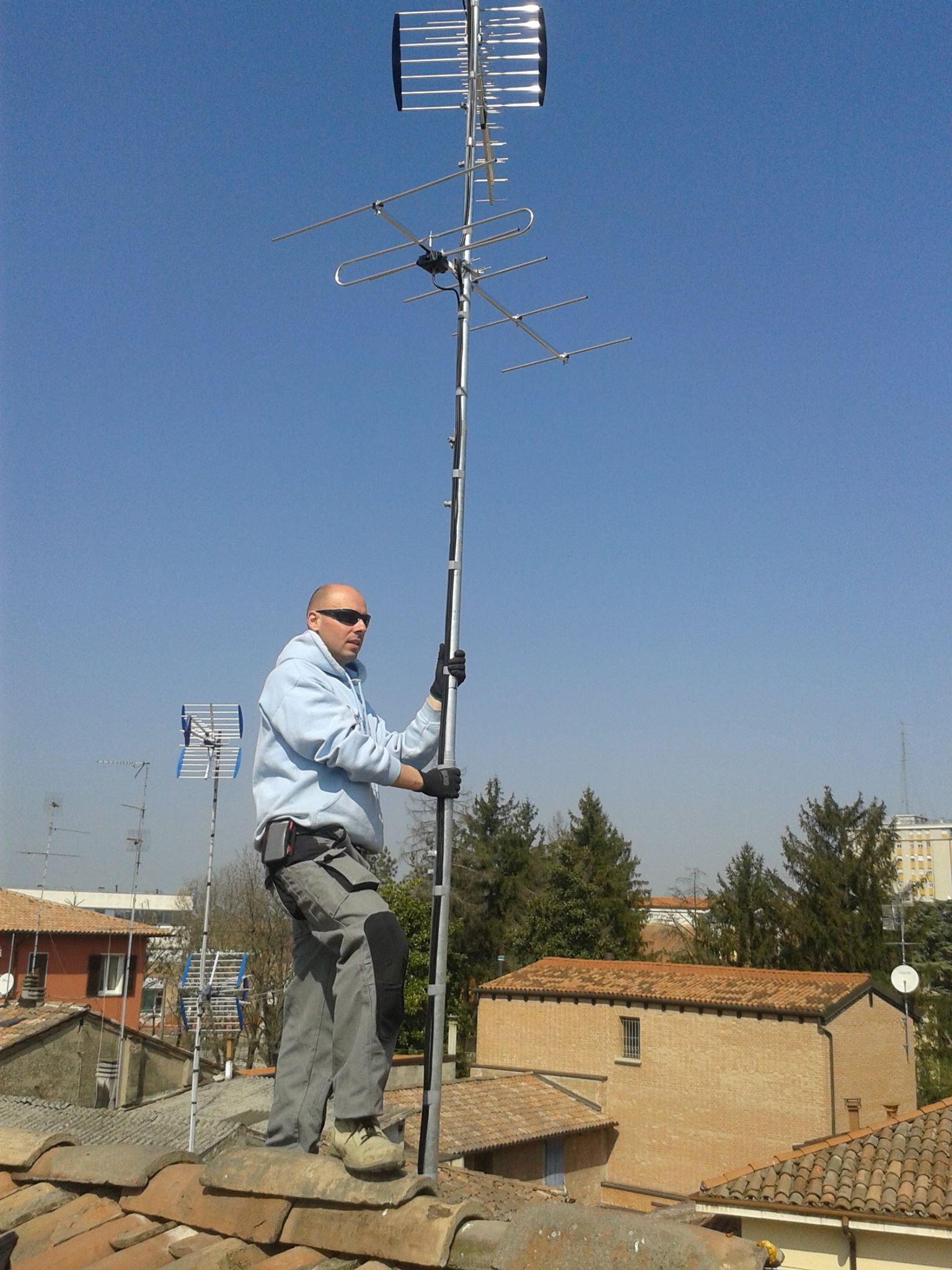 montaggio antenna