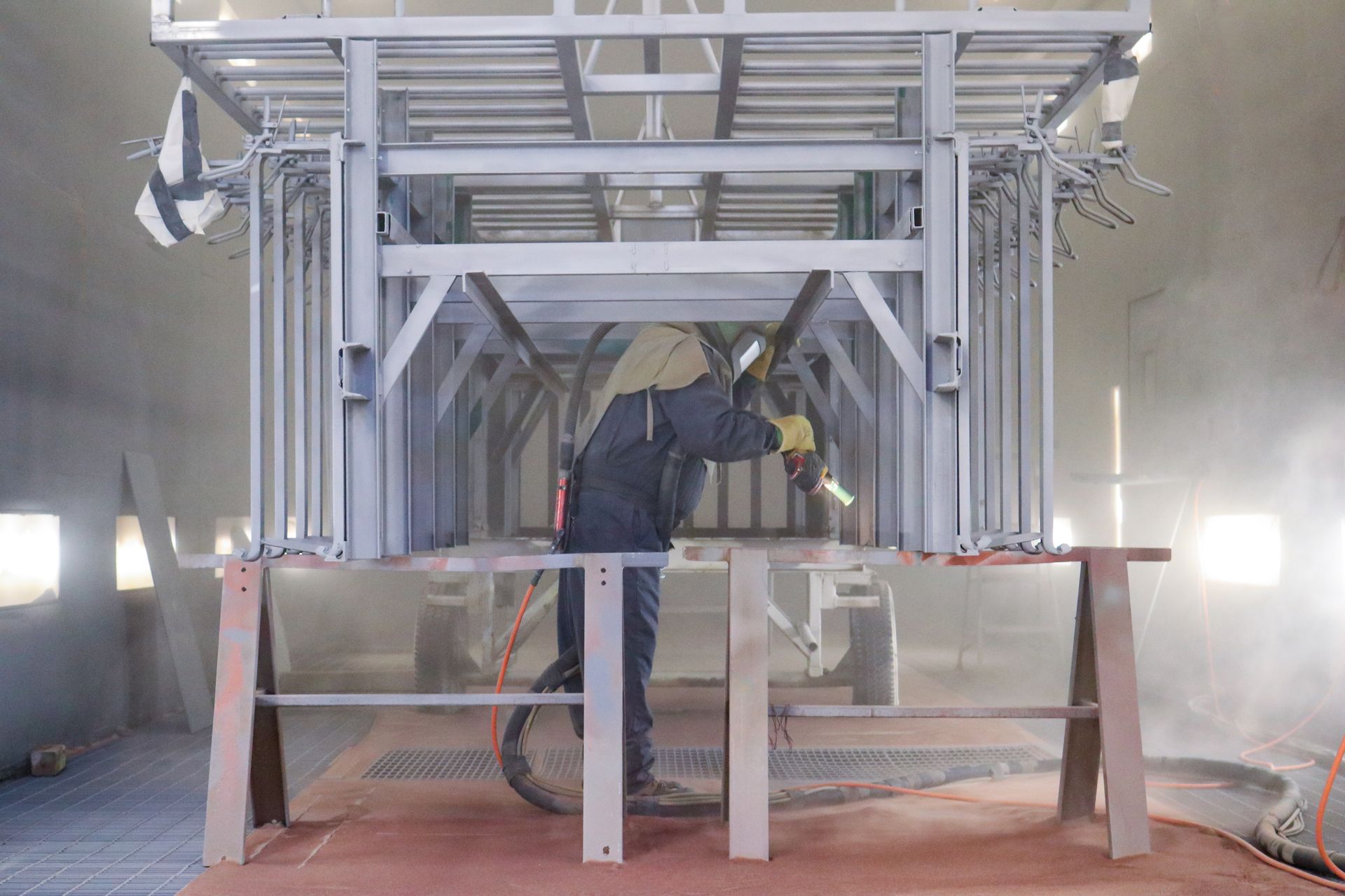 commercial sandblasting