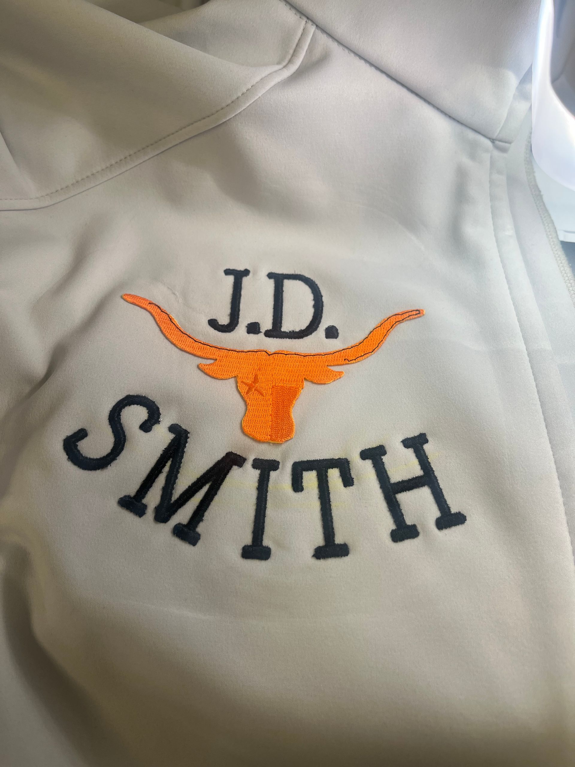 Embroidery in jacket