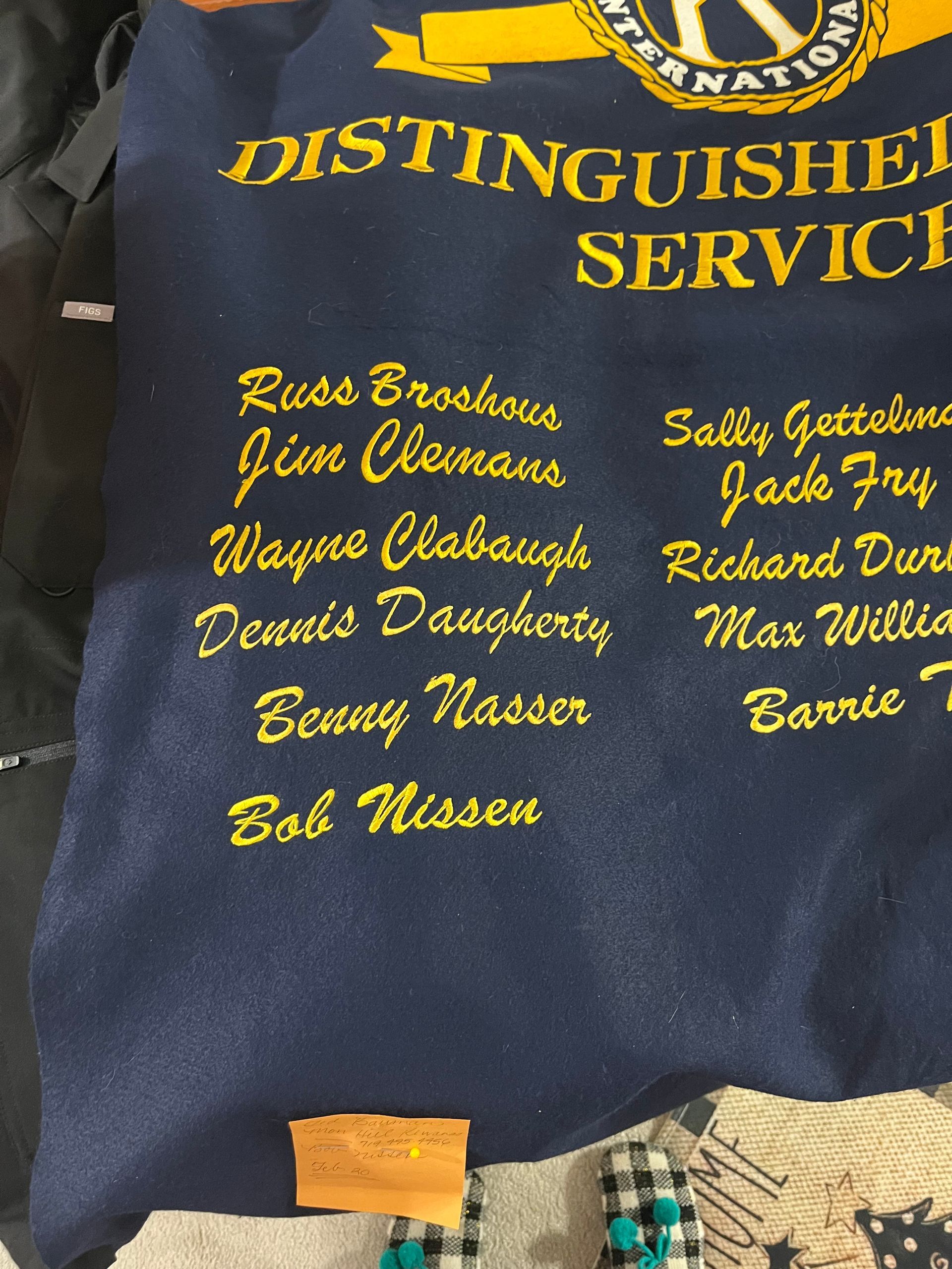 Name embroidery