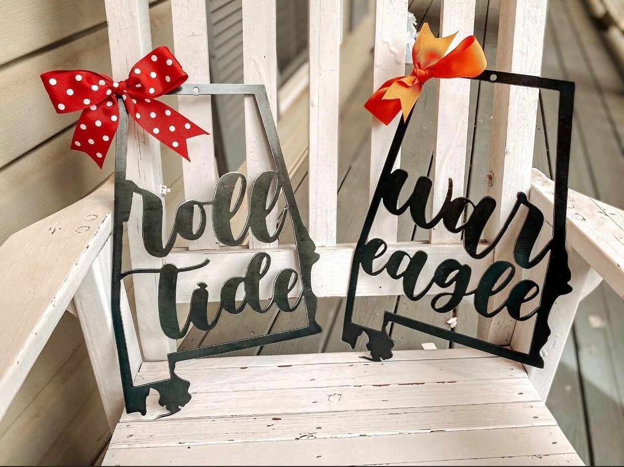 Roll Tide and War Eagle Signs