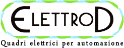 ElettrD logo with black text and green-blue accents, subtitle “Quadri elettrici per automazione”